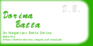 dorina batta business card